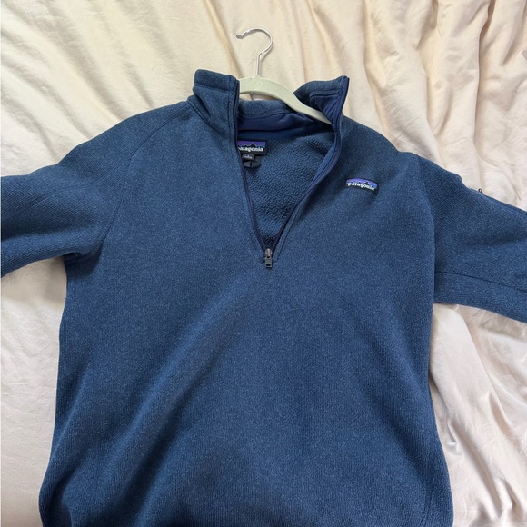 Patagonia Tops - Patagonia Quarter-Zip Better Sweater - Navy Blue